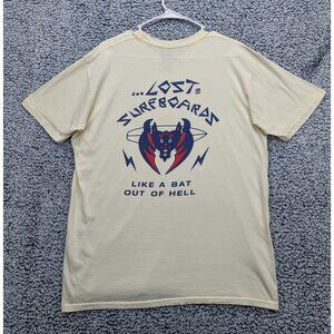Lost Surfboards Like A Bat Out Of Hell Shirt Mens LG Beach Travel Vacation Cali